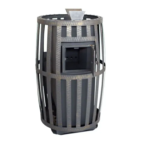 Печь банная " Флагман " 18  со СТЕКЛОМ ( сетка ) ЗАКРЫТАЯ КАМЕНКА Березка фото 3