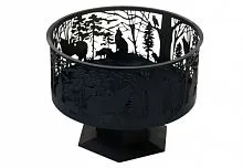 Чаша для костра, очаг Природа на подставке (с зольным ящиком) (Сибирь)