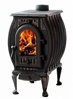 Печь отопительно - варочная чугунная " Сибирь 8 " со стеклом 