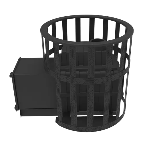 Печь банная чугунная " Воевода " 20 ГАЗ  (Сетка) горелка в комплекте фото 5