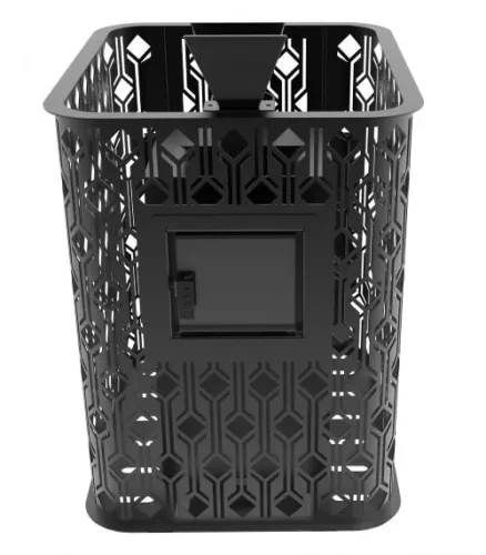 Чугунная печь для бани Verona 26, Закрытая каменка нерж. AISI 304 Березка фото 6