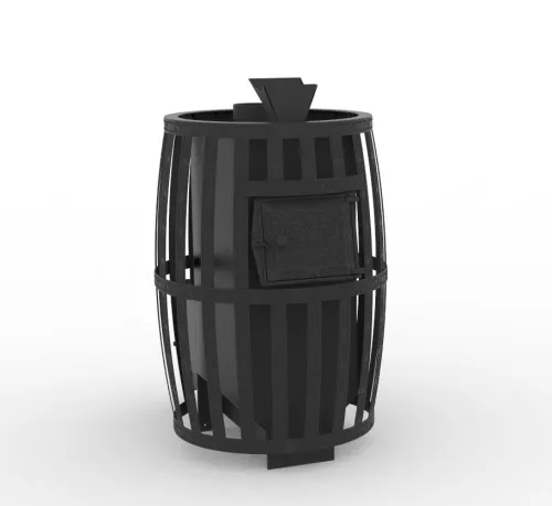 Печь банная " Витязь " 18 d 130 ГАЗОВАЯ (УГ САБК в комплекте)  ( сетка ) ЗАКРЫТАЯ КАМЕНКА фото 2