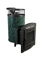 Печь банная "Атмосфера L" Верде Гватемала ламель+сетка c ТОННЕЛЕМ ПроМеталл