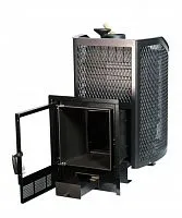 Печь банная чугунная АМУР со стеклом, с закрытой каменкой (Сибирь)