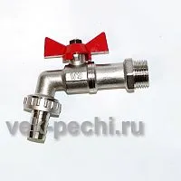 Кран с носиком 15 сам. и вын. бак (10 шт.)         Bibcock (В) 1/2 кран водоразборн. со съемн. штуцером, Lavita