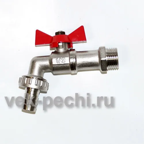 Кран с носиком 15 сам. и вын. бак (10 шт.)         Bibcock (В) 1/2 кран водоразборн. со съемн. штуцером, Lavita