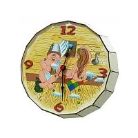*Часы-бочка " Мужик и женщина "