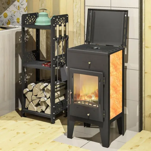 Печь - камин " Пехорка 6 с плитой "