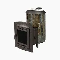 Печь банная "Атмосфера L" в ламелях "Жадеит" ПроМеталл