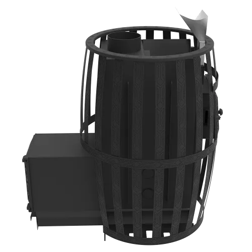 Печь банная " Витязь " 28 ДТ - 4 ( d 150 ) ( сетка ) ЗАКРЫТАЯ КАМЕНКА фото 5