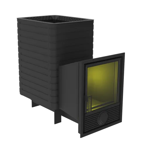 Печь банная " Фаворит " 15 Д - 1 со стеклом 320х320, ( под бак 35 л или теплообменник )