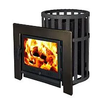 Печь банная " Флагман " 24 ( сетка ) Березка