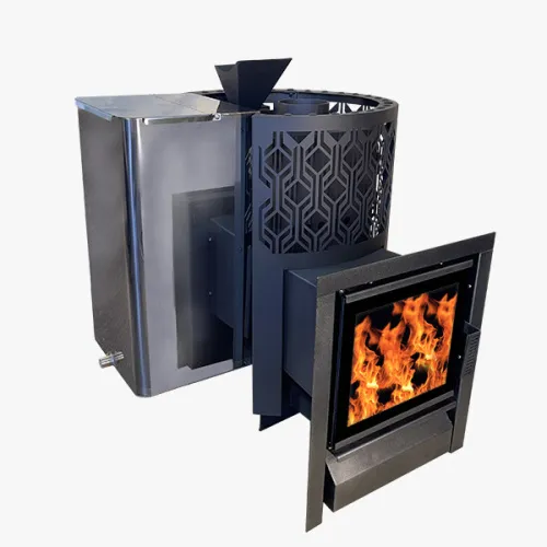 Печь банная " Народная " 16 нерж. AISI 430  со стеклом каминным ( сетка разборная ) ЗАКРЫТАЯ КАМЕНКА фото 3