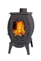Печь отопительно - варочная чугунная " Сибирь 11 " со стеклом