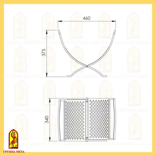 Дровница ДРА 23  складная фото 2