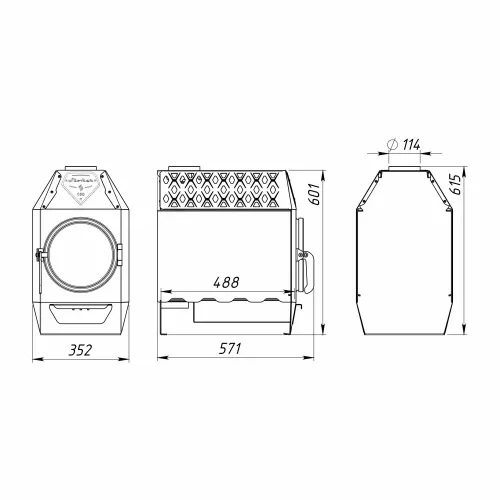 Печь отопительная Стокер Термо - 100 ( Ермак ) фото 2
