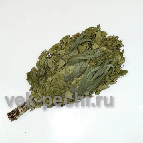 Веник береза + эвкалиптом  прозрачная упаковка "MR. VENIKOFF"