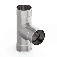 Тройник   90 гр.  130   нержавейка,   1,0 мм