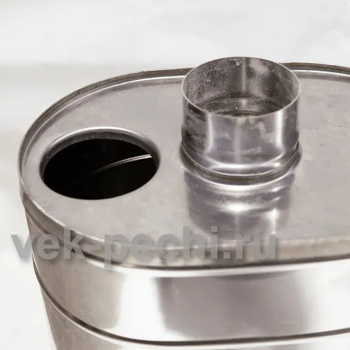 Бак 80 л на трубе для печи 130 мм (под остаток) фото 4