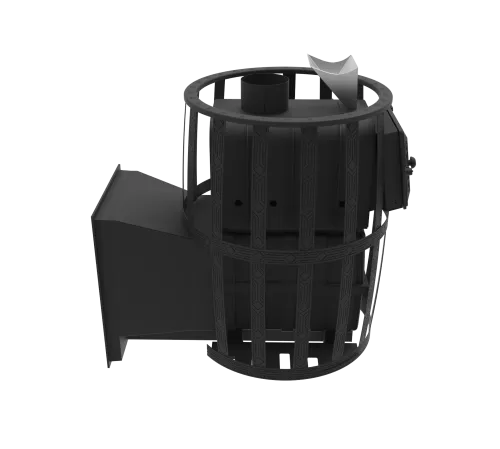 Печь банная чугунная  " Воевода " 20 Д - 1 со стеклом 320х320, сетка ЗАКРЫТАЯ КАМЕНКА фото 2