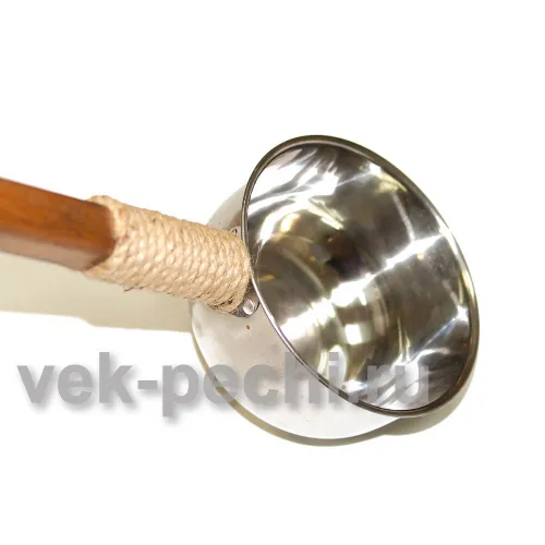 Ковш 1 л ( кедр / нерж ) с нержавеющей чашей фото 2