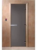 Дверь, графит (серая) матовая 1900 х 700 ( ольха ) Пр . ручка Н / Р