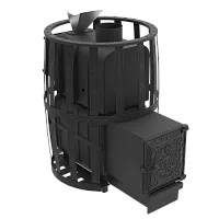 Печь банная чугунная  " Воевода " 20 ДТ - 4 Закрытая каменка ( сетка )