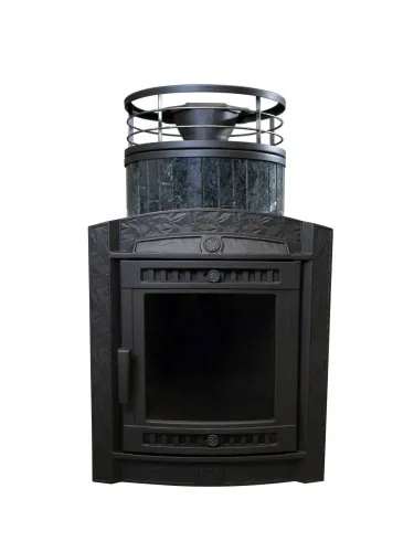 Печь банная "Атмосфера L" Пироксенит ламель+сетка ПроМеталл фото 8