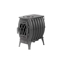 Печь чугунная отопительная с плитой "Бахта" (цв. Черный чугун) ПроМеталл