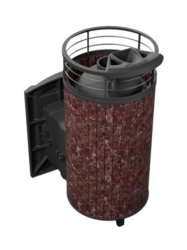 Печь банная "Атмосфера XL" Россо Леванто ламель+сетка ПроМеталл фото 5