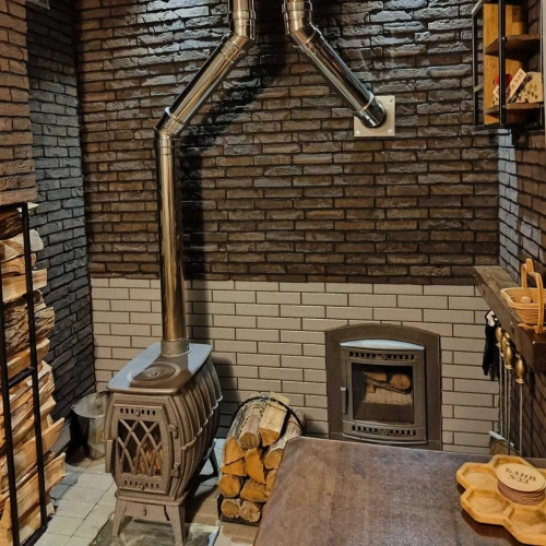 Печь чугунная отопительная с плитой "Бахта" (цв. Серый чугун) ПроМеталл фото 3