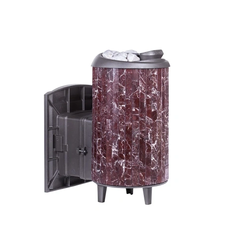 Печь банная "Атмосфера L" в ламелях "Россо Леванто" ПроМеталл фото 7