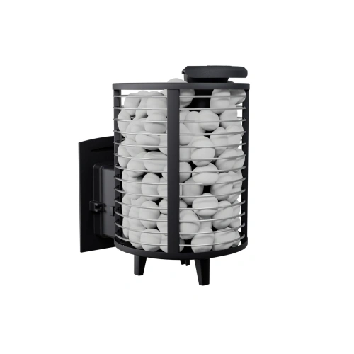 Печь чугунная банная "Атмосфера М" сетка-ПРУТОК нержавейка ПроМеталл фото 5