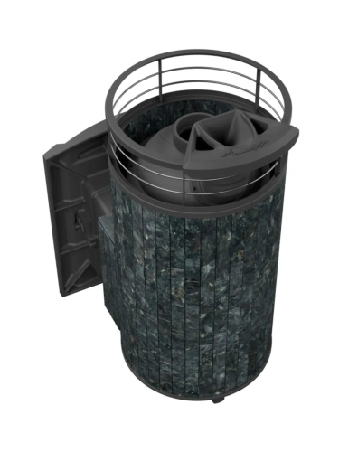 Печь банная "Атмосфера XL" Пироксенит ламель+сетка С ТОННЕЛЕМ ПроМеталл фото 5