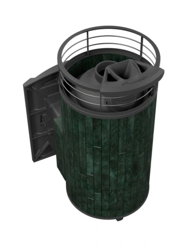 Печь банная "Атмосфера XL" Верде Гватемала ламель+сетка С ТОННЕЛЕМ ПроМеталл фото 5