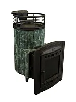 Печь банная "Атмосфера L" Змеевик ламель+сетка С ТОННЕЛЕМ ПроМеталл