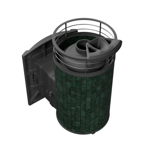 Печь банная "Атмосфера L" Верде Гватемала ламель+сетка с газовой горелкой ПроМеталл фото 7