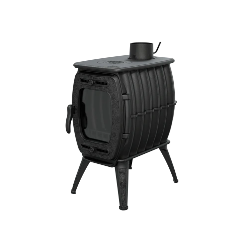 Печь чугунная отопительная с плитой "Бахта-II " (цв. Черный чугун) ПроМеталл