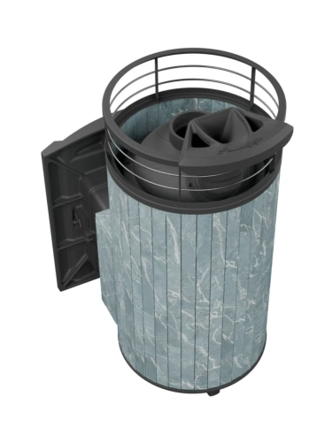 Печь банная "Атмосфера XL" Талькохлорит ламель+сетка С ТОННЕЛЕМ ПроМеталл фото 5