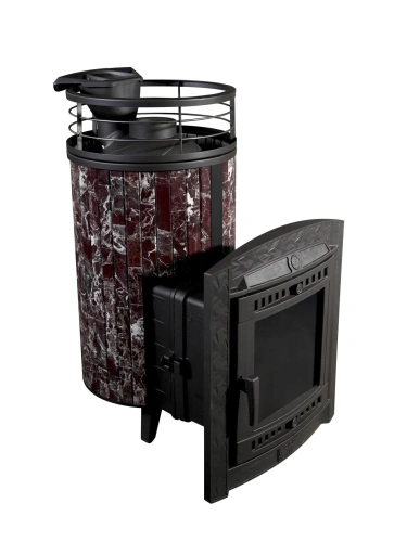 Печь банная "Атмосфера L" Россо Леванто ламель+сетка ПроМеталл фото 8