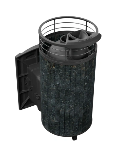 Печь банная "Атмосфера XL" Пироксенит ламель+сетка ПроМеталл фото 5