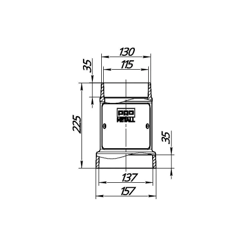 Стартовый дымоход 115-136 с ревизией и шибером ПроМеталл  штрих...5220 фото 3