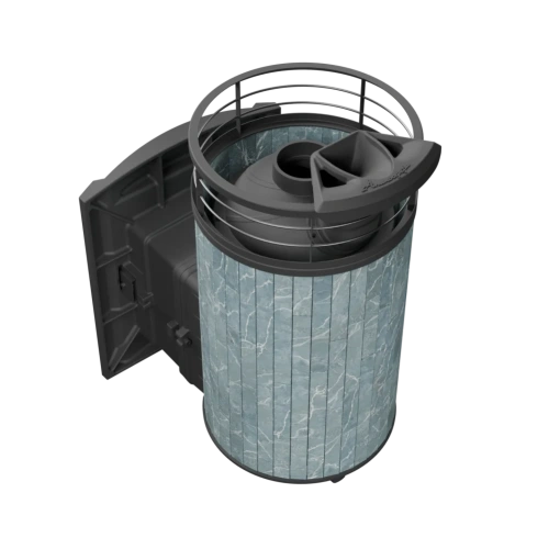 Печь банная "Атмосфера L" Талькохлорит ламель+сетка с газовой горелкой ПроМеталл фото 7