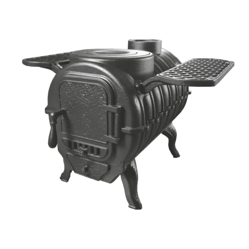 Печь чугунная отопительная с плитой "Тайга" PRO ПроМеталл